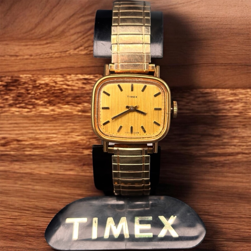 Timex Gold-Tone Square Dial Men’s Watch